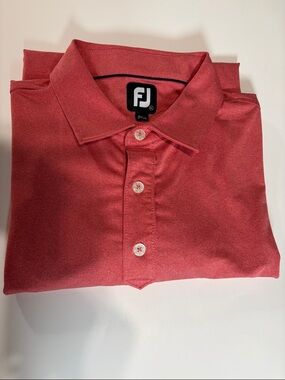 FootJoy Men's Coral-Red Performance Polo